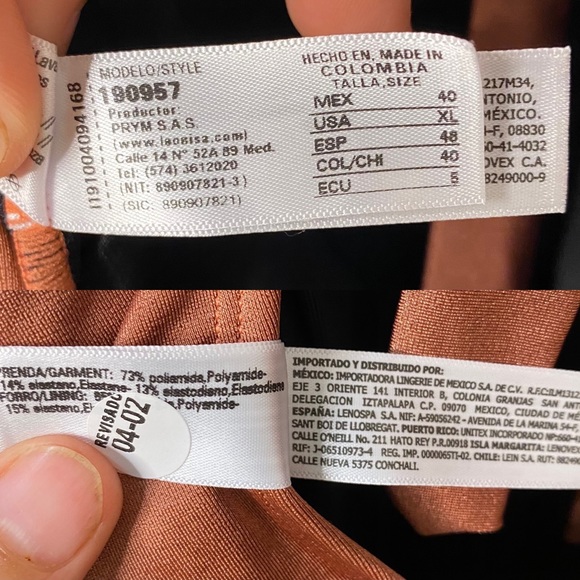 Leonisa Tie-Back Double Strap Sculpting Slimming One-Piece Swimsuit  NWT - Picture 9 of 11